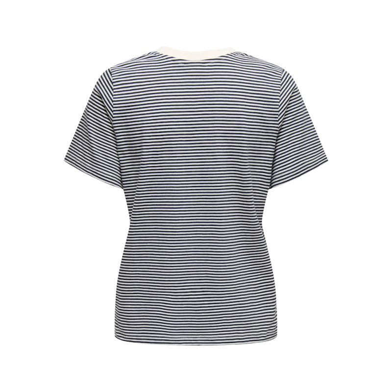JDY Pisa S/S Print Top - Cloud Dancer / Stribet Sky Captain JDY Pisa S/S Print Top - Cloud Dancer / Stribet Sky Captain