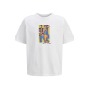 JACK & JONES Jormanchester Cubism Front T-shirt - Bright White