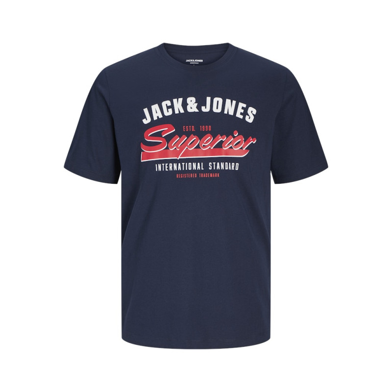 JACK & JONES ESSENTIALS Logo T-shirt - Sky Captain