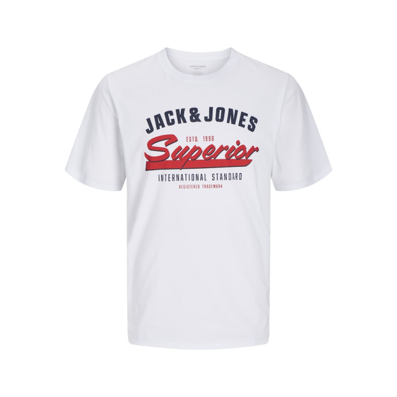 JACK & JONES ESSENTIALS Logo T-shirt - Hvid