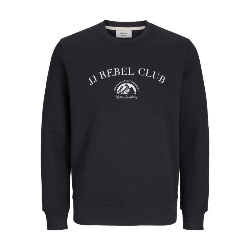 JACK & JONES Jrebandrew Sweat Crew Neck - Sort