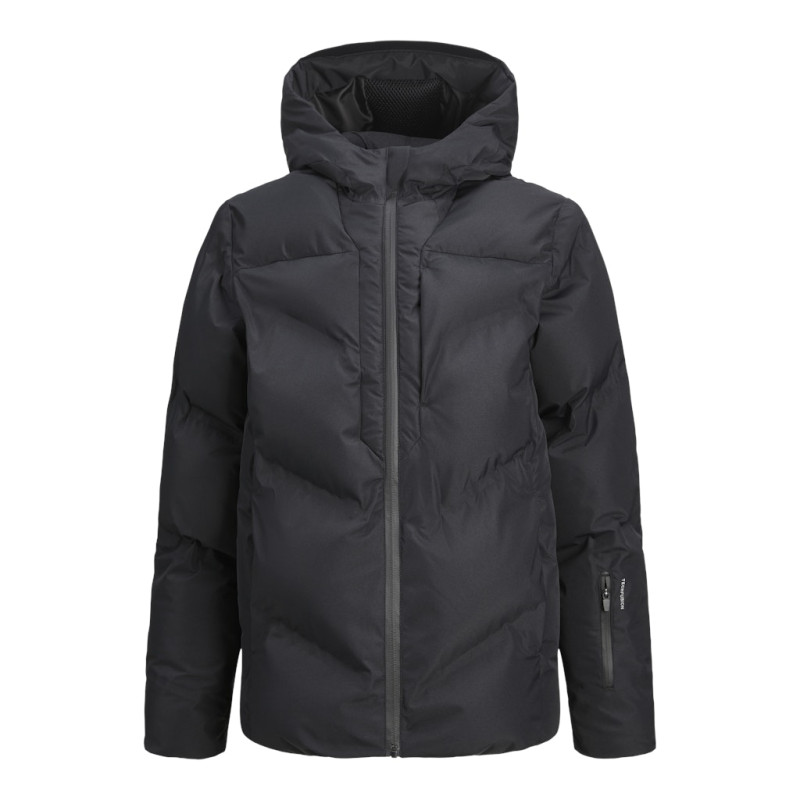 JACK & JONES JUNIOR Cosplay Heat Quilted Puffer Jakke - Sort