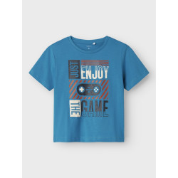 NAME IT MINI Bennibo T-Shirt - Fjord Blue