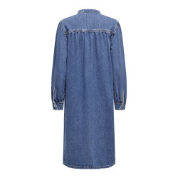 ONLY Beate Midi Denim Kjole - Medium Blue Denim