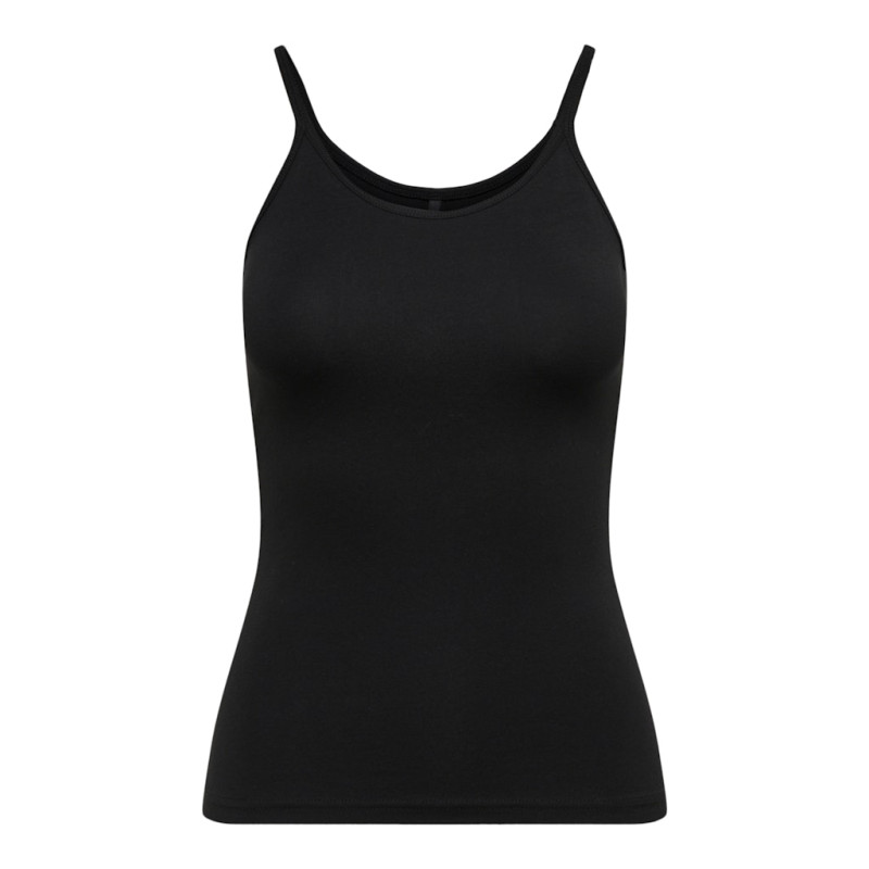 ONLY Love Strap Singlet Top - Sort