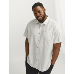 JACK & JONES Plus Abel Kortærmet Skjorte - Cloud Dancer