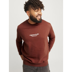 JACK & JONES Plus Vesterbro Sweatshirt - Brandy Brown