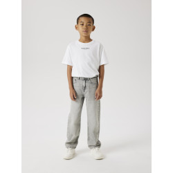NAME IT KIDS Ryan Straight Jeans 3418-Be - Light Grey Denim