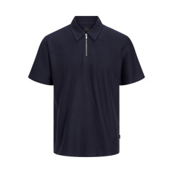 JACK & JONES Jprblaandrew Zip Polo - Night Sky