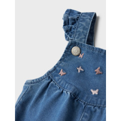NAME IT BABY Evi Round Denim Overalls 1966-Yb B - Medium Blue Denim