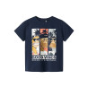 NAME IT KIDS Fartil Bored Abe T-Shirt - Navy Blazer