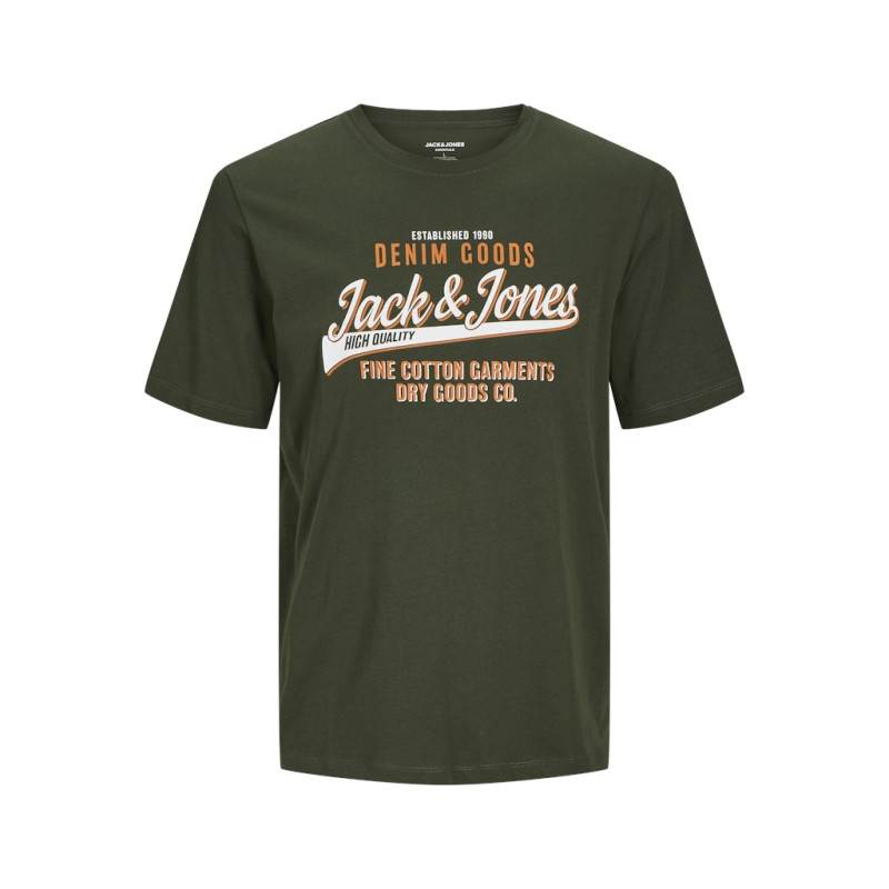 JACK & JONES Plus Size logo T-shirt - Kombu Green