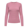 ONLY Laida L/S Stribet top - Salsa