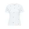 ONLY Ketty Life T-Shirt - Bright White / Kirsebær