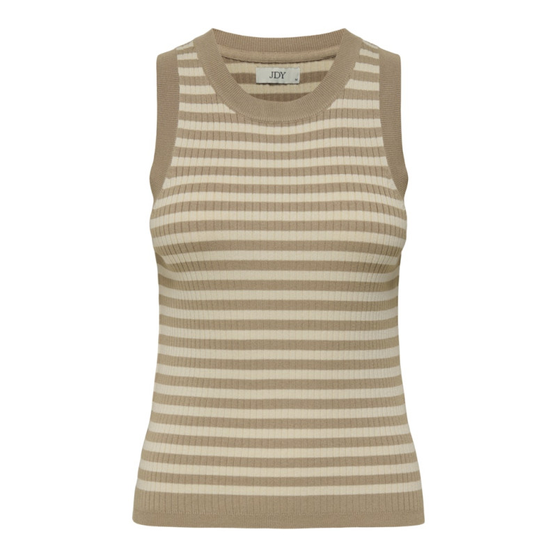 JDY Aya Strikket Tank Top - Humus