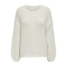 ONLY Nordic Life Chunky Strik Pullover - Snow White