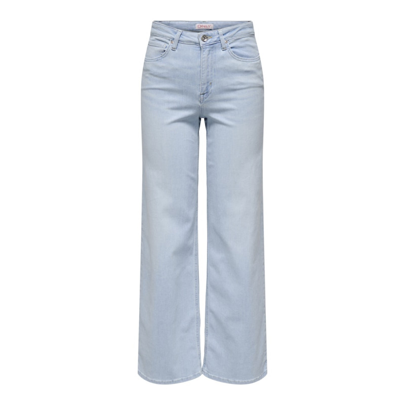 ONLY Madison Blush Wide Jeans Cr0495 - Light Blue Bleached