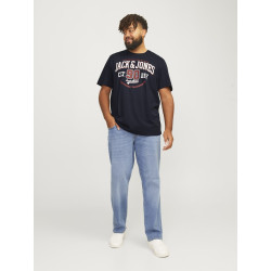 JACK & JONES Plus Size logo T-shirt - Dark Navy