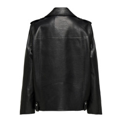 ONLY Mille Imiteret Læder Jakke - Sort