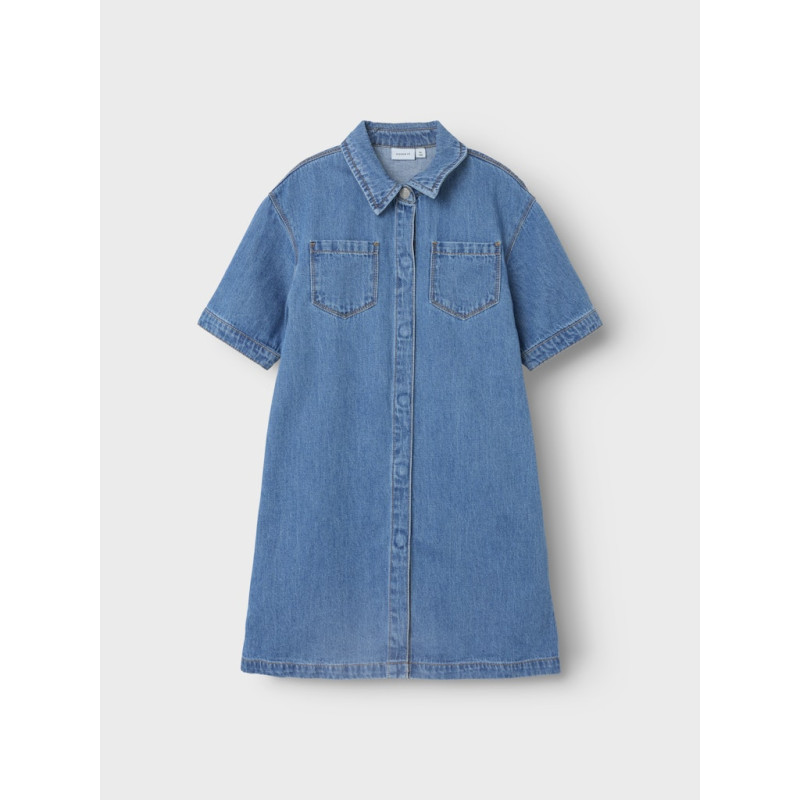 NAME IT KIDS Jannet Denim Kjole - Medium Blue Denim NAME IT KIDS Jannet Denim Kjole - Medium Blue Denim