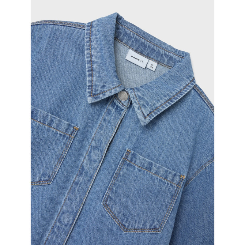 NAME IT KIDS Jannet Denim Kjole - Medium Blue Denim NAME IT KIDS Jannet Denim Kjole - Medium Blue Denim