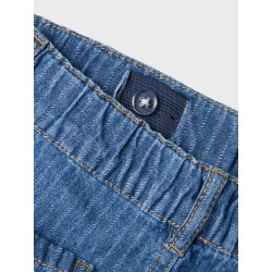 NAME IT MINI Ben Tap Stribede Jeans 3950 - Medium Blue Denim