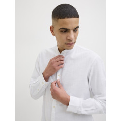 JACK & JONES ESSENTIALS Summer Band Skjorte - Hvid