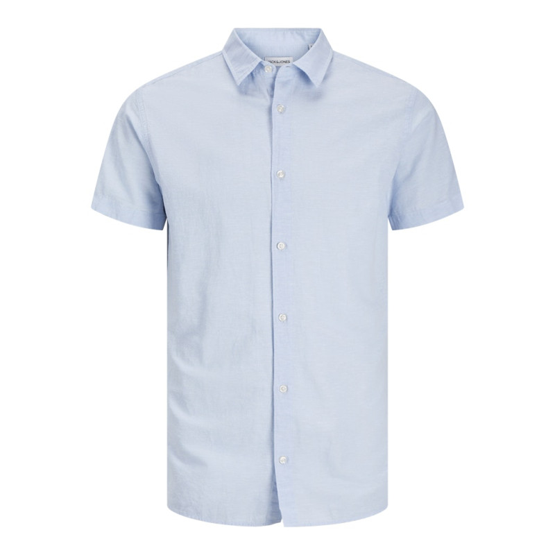 JACK & JONES PLUS Breeze Linen Blend Skjorte - Chambray Blue