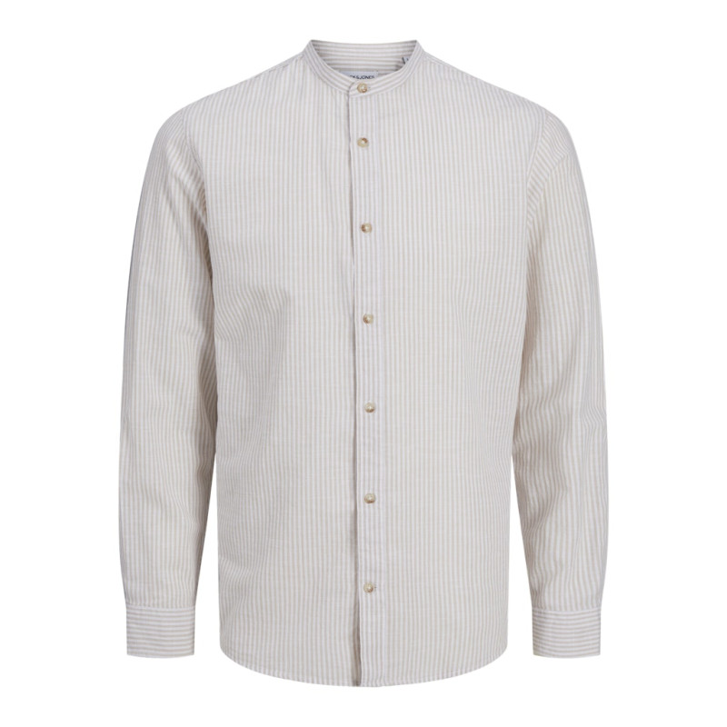 JACK & JONES ESSENTIALS Summer Band Skjorte - Oxford Tan