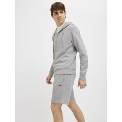 JJ REBEL Gorm Rebel Logo Sweat Shorts - Light Grey Melange