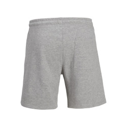 JJ REBEL Gorm Rebel Logo Sweat Shorts - Light Grey Melange