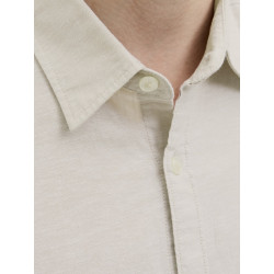 JJ REBEL Moss Sunny Hør Skjorte - Moonbeam