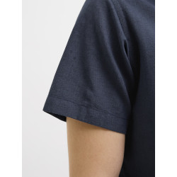 JJ REBEL Moss Sunny Hør Skjorte - Navy Blazer