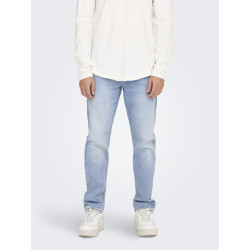 ONLY & SONS Weft Reg. Box Pim Jeans - Light Blue Denim