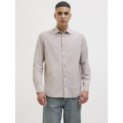 JACK & JONES Summer Hør Skjorte - Crockery