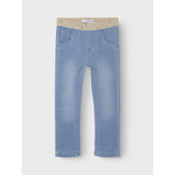 NAME IT Mini Salli Slim Sweat Jeans - Light Blue Denim
