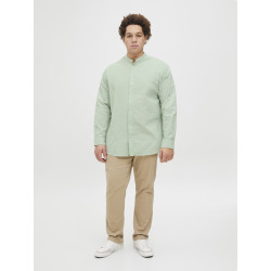 JACK & JONES PLUS Breeze Band Hør Skjorte - Iceberg Green