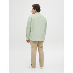 JACK & JONES PLUS Breeze Band Hør Skjorte - Iceberg Green