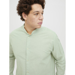 JACK & JONES PLUS Breeze Band Hør Skjorte - Iceberg Green
