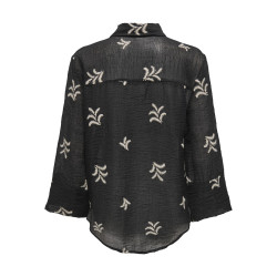 JDY Theo Broderet Skjorte - Sort