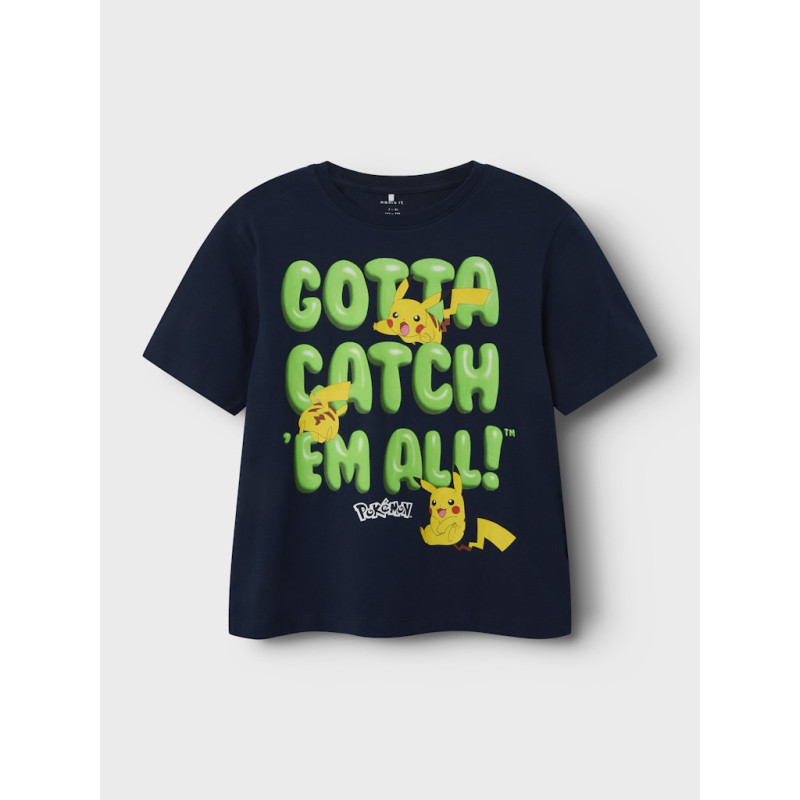 NAME IT KIDS Forder Pokemon T-Shirt - Navy Blazer
