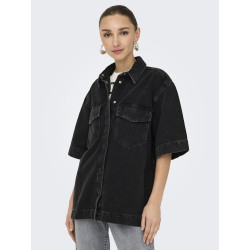 ONLY Sophie Oversized Denim Skjorte - Washed Black