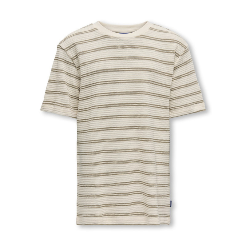 ONLY & SONS JUNIOR Ian Stribet T-Shirt - Chinchilla