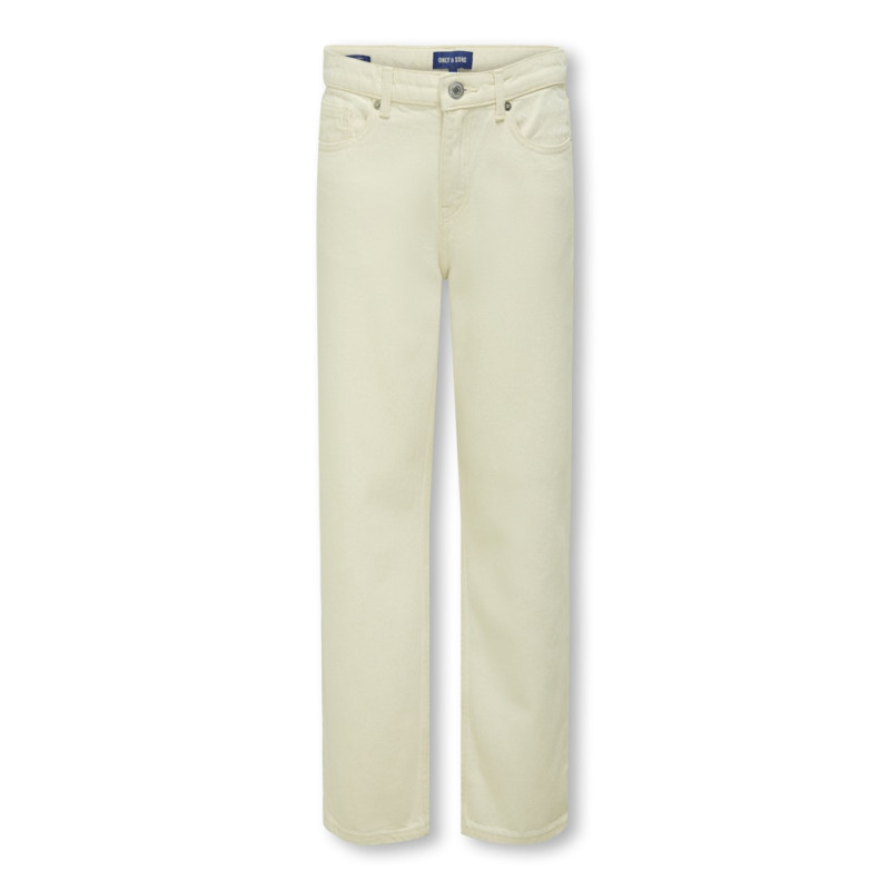 ONLY & SONS JUNIOR Edge Straight Ecru Jeans - Ecru