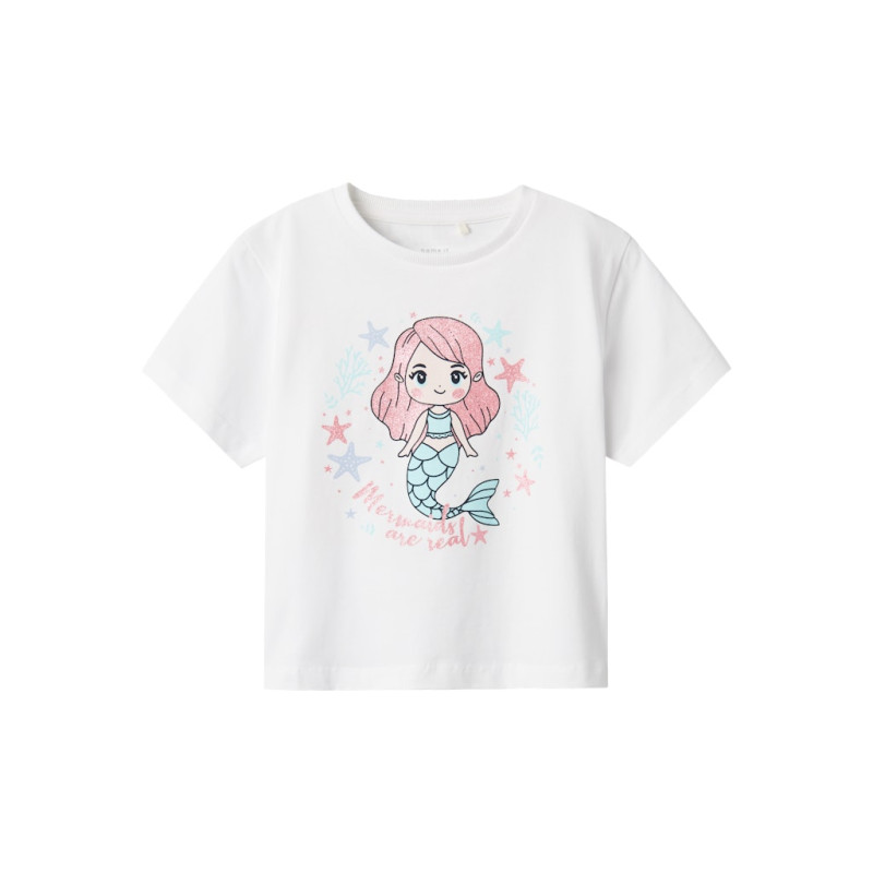 NAME IT MINI Frejane T-Shirt -  Lucient White