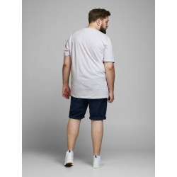 Jack & Jones Plus size Venice Beach T-shirt - White Melange