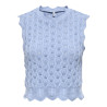 ONLY Luna Life Strik Top - Light Blue