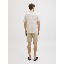 JJ REBEL Sharp Chino Shorts - Crockery