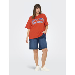 ONLY CARMAKOMA Eneda Mom Shorts - Dark Blue Denim ONLY CARMAKOMA Eneda Mom Shorts - Dark Blue Denim