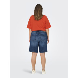 ONLY CARMAKOMA Eneda Mom Shorts - Dark Blue Denim ONLY CARMAKOMA Eneda Mom Shorts - Dark Blue Denim